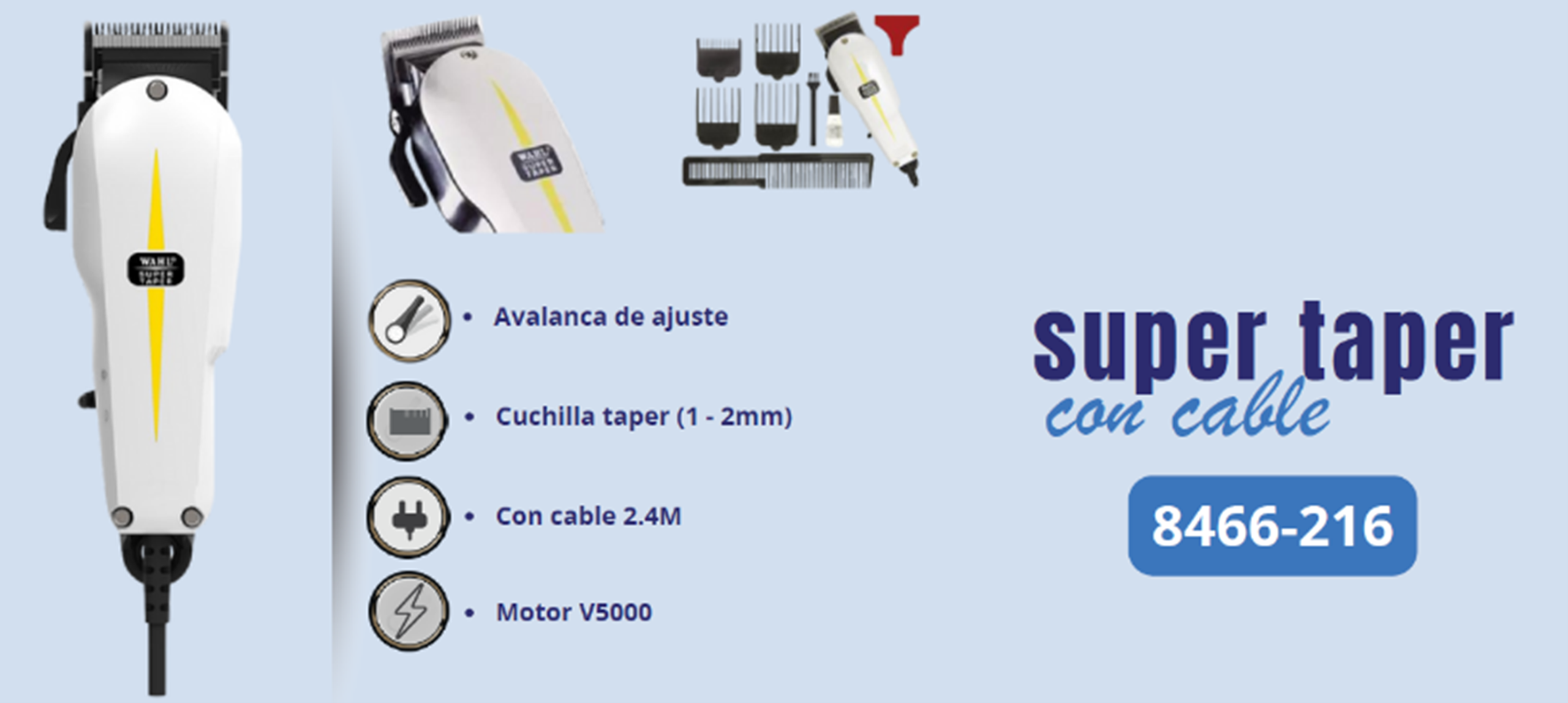 Wahl Super Taper con Cable Blanca