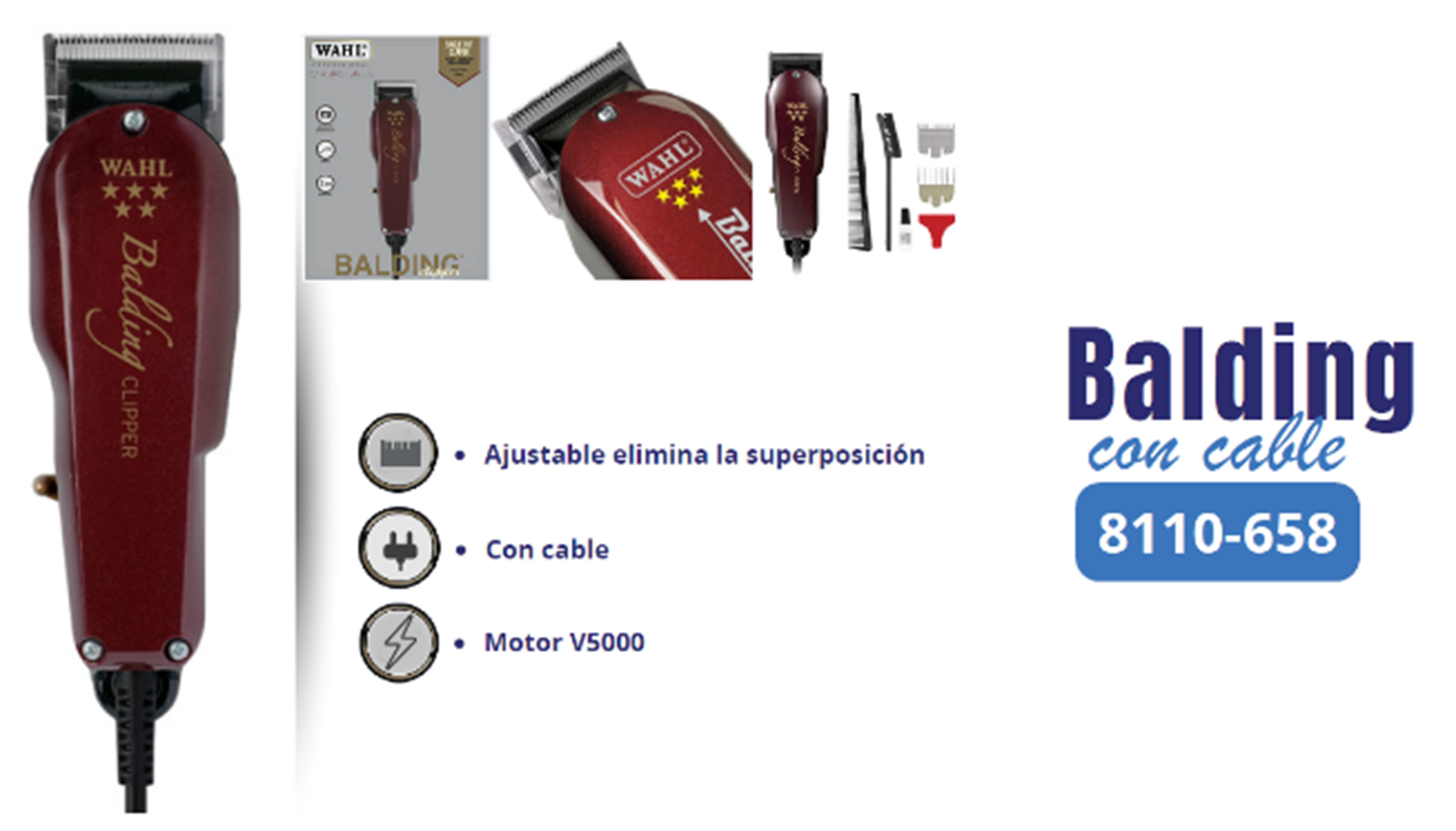 Wahl Balding Clipper con cable